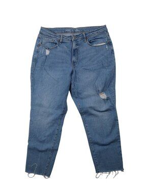 ✨3/$30 Old Navy 16 High-Rise Curvy OG Straight Jeans Distressed Hem